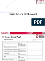4M Nissan Criteria For The Audit