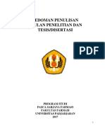 Pedoman Tesis Disertasi FFUP 2017 PDF