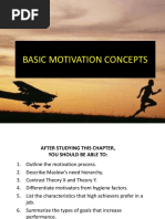 Basic Motivation Concepts