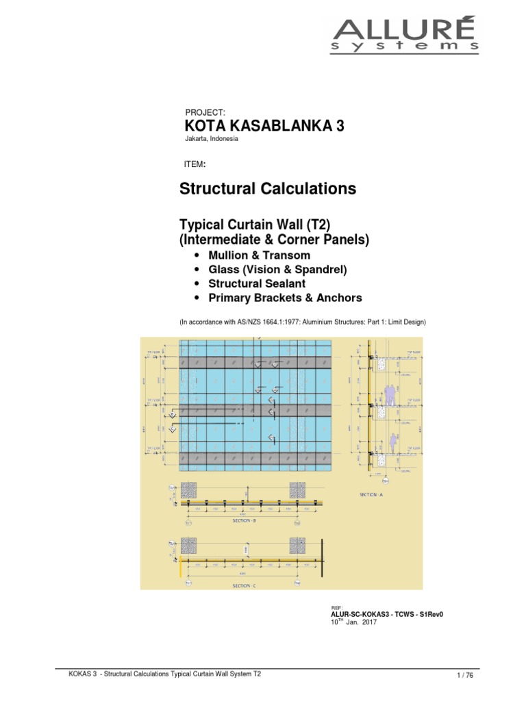 10-1-17 Struc Calc UCW T2 | PDF | Bending | Beam (Structure)