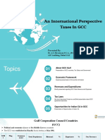 An International Perspective Taxes in GCC: Presented by