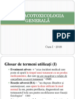 FARMACOTOXICOLOGIA GENERALA Curs 1 2018