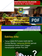 IMPLEMENTASI KESJA PADA PEKERJA INFORMAL DI KOTA CILEGON 2015 (BKKM Dinkes Banten)