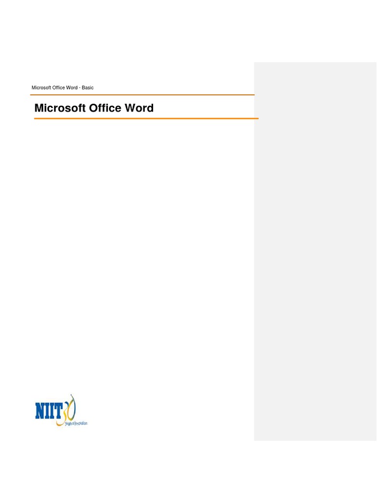 Microsoft Office Word - Basic | PDF | Microsoft Word | System Software