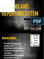 Grading and Reporting Sytem