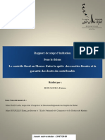 Rapport de Stage Sur Le Contrôle Fiscal Au Maroc