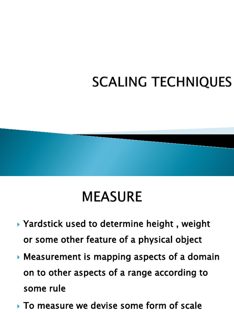 Understanding Measurement Scales in Research | PDF | Level Of ...