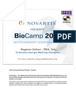 Be The Next Gen Biocamp Champion - Novartis