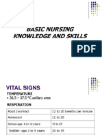 Basic Nursing Knowledge and Skills