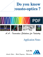 Do You Know Acousto-Optics ?: A.A: Innovative Solutions For Industry