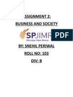 Assignment 2: Business and Society
