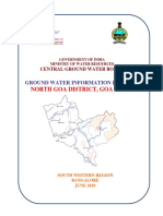 GOI Ministry of Water Resources CGWB Ground Water Information Booklet North Goa