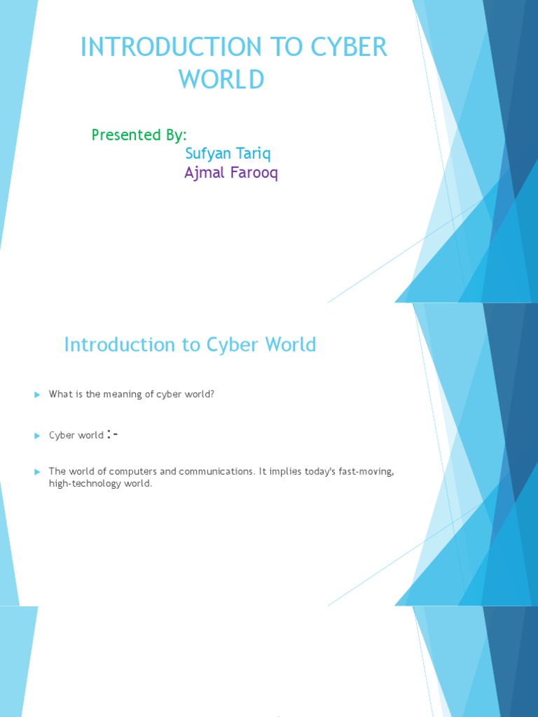 Introduction to the Cyber World | PDF | Security Hacker | Computer Security