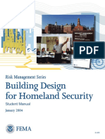 Building Design For Homeland Security: Risk Management Series