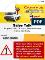 Sales Talk Program Gratis Oli, Filter Oli & Jasa New Carrry