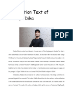 Description Text of Raditya Dika