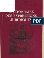 Dictionnaire Des Expressions Juridiques