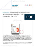 Office 2016 Pro Plus + Visio + Project Update 2018