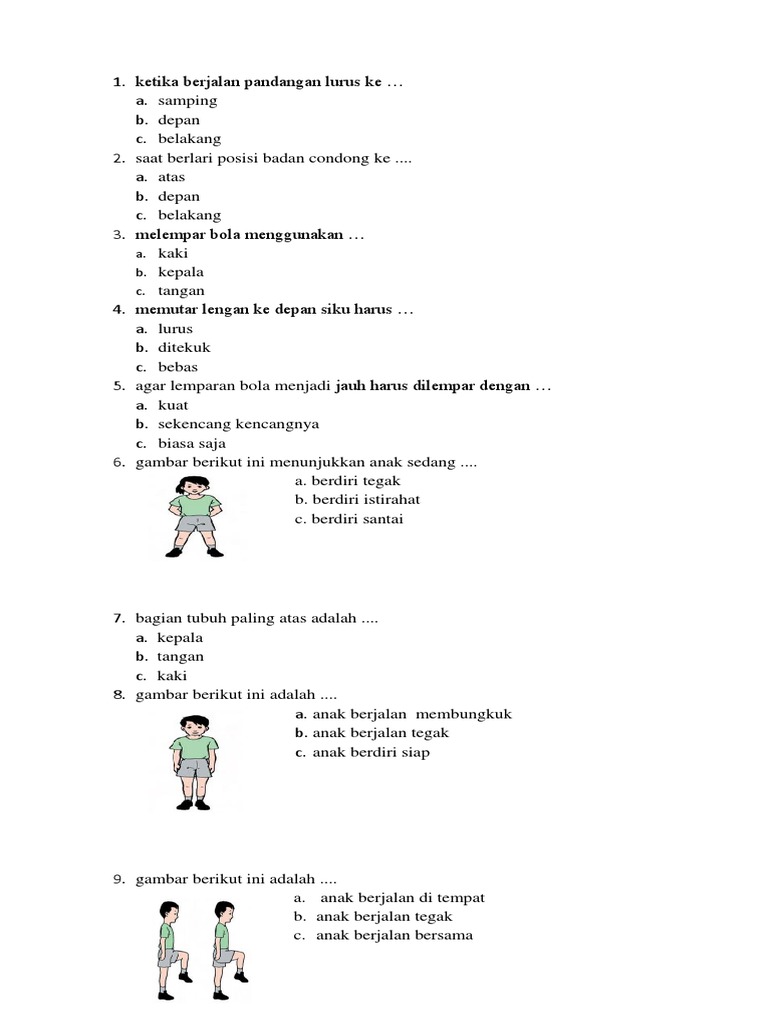 Soal Pjok 1 Pdf