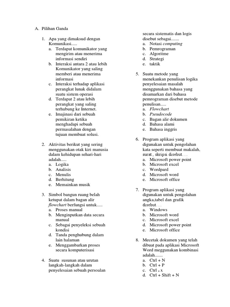 Menguasai Dunia Digital: Contoh Soal SIMDIG SMK Kelas 10 Semester 1 untuk Membangun Pondasi Kuat