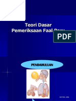 Teori Dasar Pemeriksaan Faal Paru