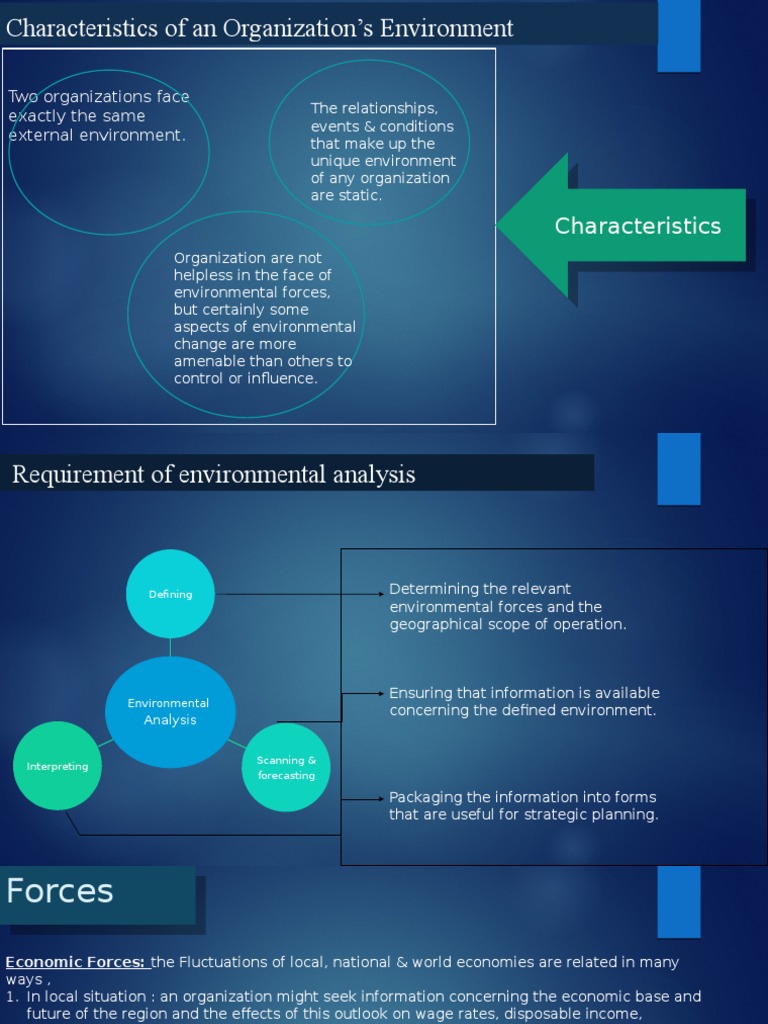 Characteristics of An Organization's Environment | PDF | Forecasting ...