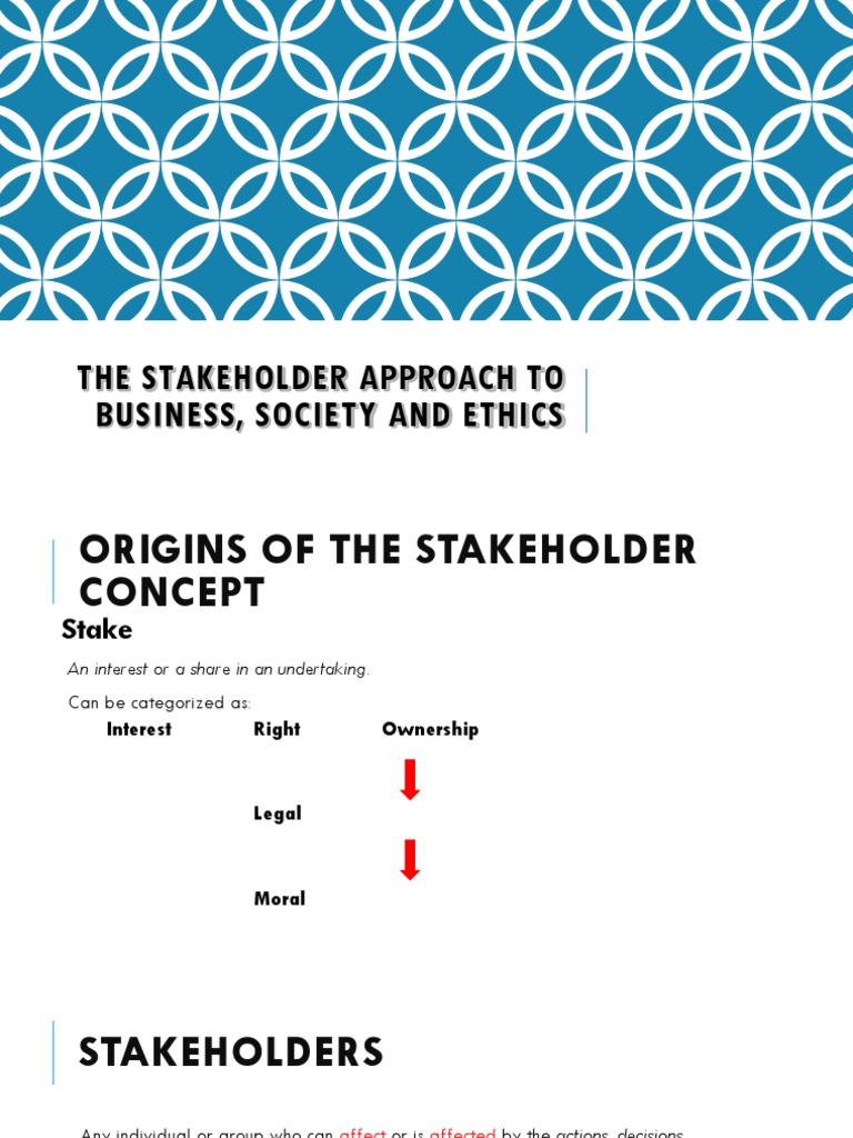 Understanding Business Stakeholders and Ethics | PDF | Stakeholder ...