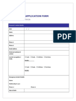 Volunteer Application Form