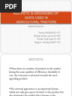 Aesthetic & Ergonomic of Seats Used in Agricultural Tractors