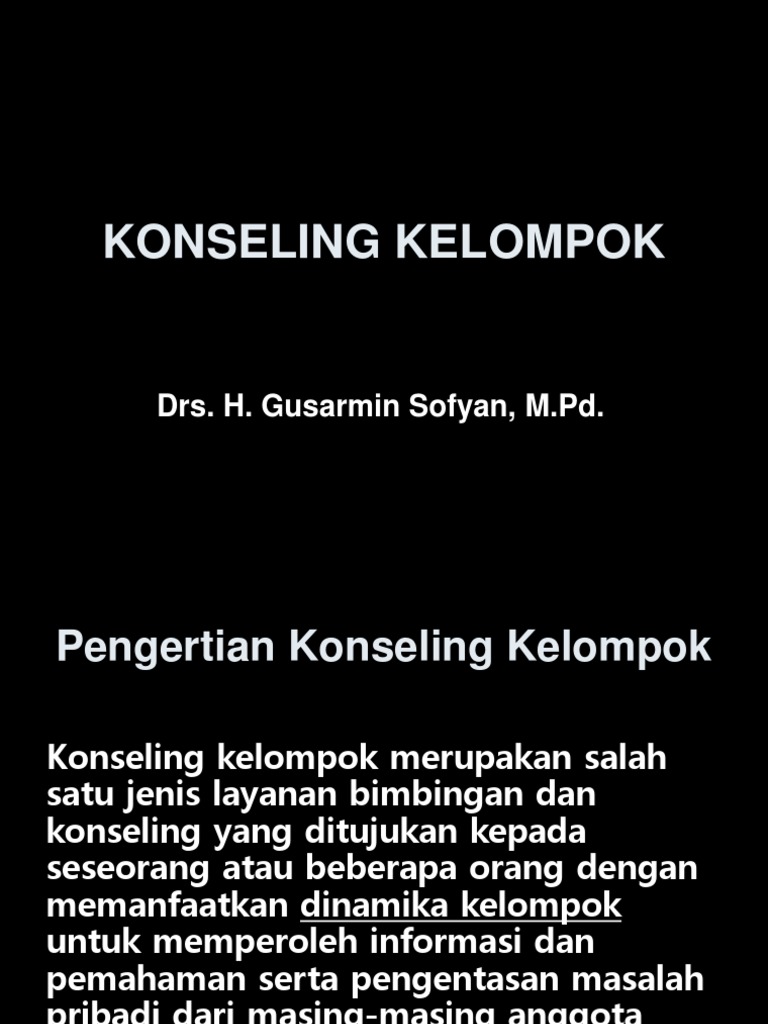 Konseling Kelompok