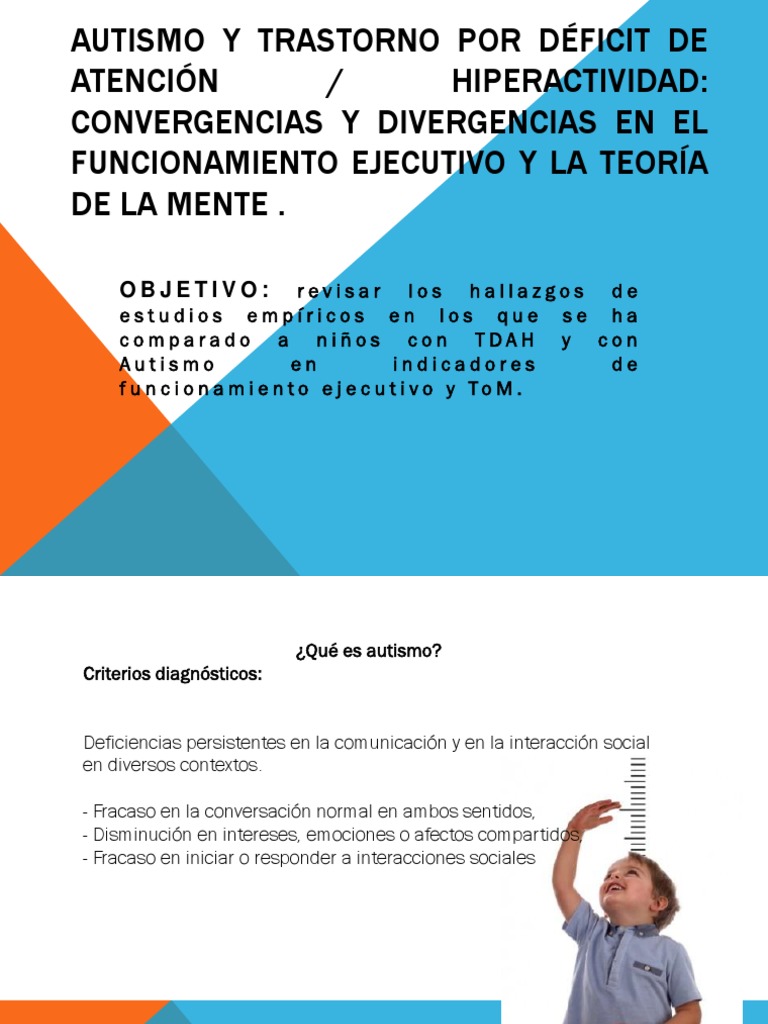 Tdah y Autismo | PDF | Desorden hiperactivo y deficit de atencion ...