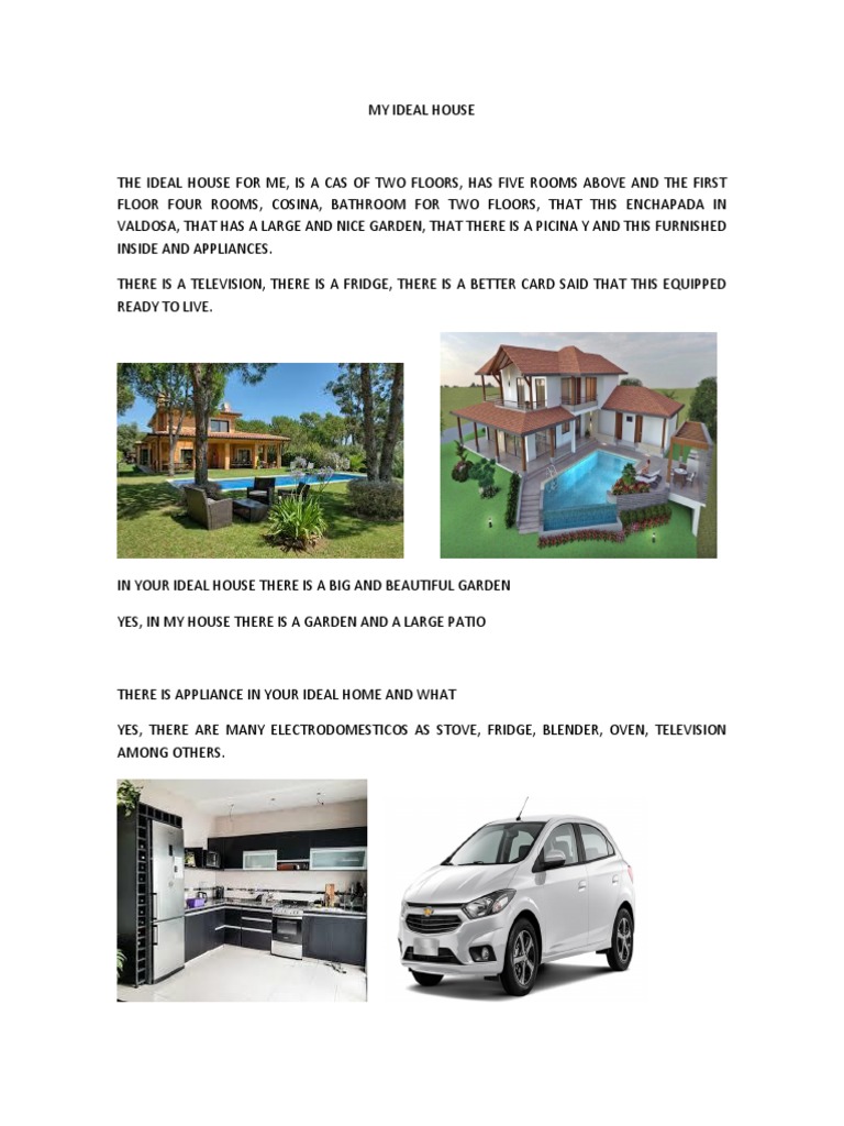 My Ideal House | PDF | Kitchen | Home