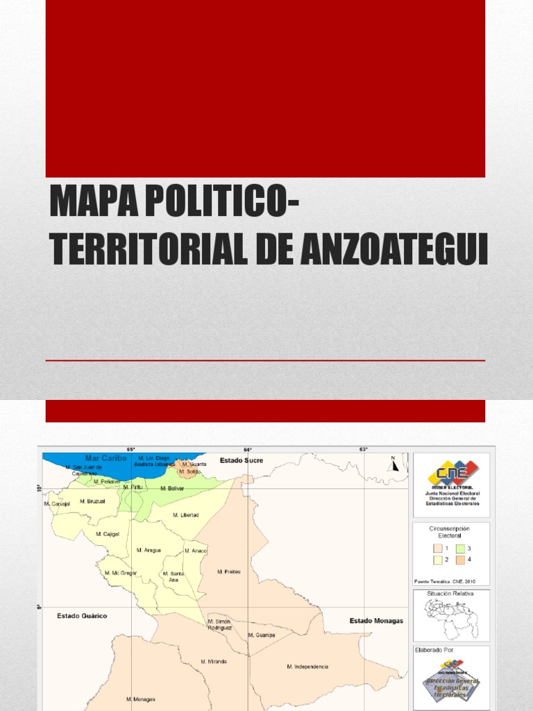 Mapa Político de Anzoátegui y Municipios | PDF | Ciencias sociales