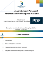 Bappenas - Potensi Bonus Demografi Revi Deputi Versi Tambahan PDF