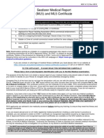 Seafarer Medical Report (ML5) and ML5 Certificate