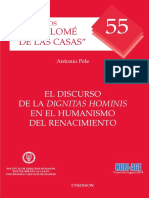 (Cuadernos _Bartolomé de las Casas_ 55) Antonio Pele - El discurso de la dignitas hominis en el humanismo del renacimiento-Dykinson (2012).pdf