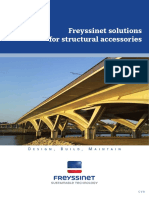 Freyssinet Solutions For Structural Accessories: Design, Build, Maintain