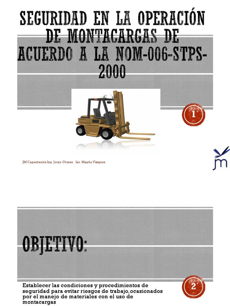 Seguridad en Uso de Montacargas | PDF | Máquina elevadora | Eje