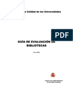España, Cataluña. Guía de Evaluación de Bibliotecas PDF