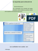 Cualidades Requeridas para La Dirección de Proyectos