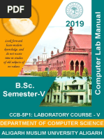 B.Sc. Semester-V: Department of Computer Science