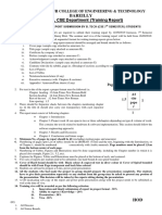 CS Industrial Training Report Format