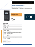 Portable Ultrasonic Flowmeter Kit Measures Pipes from 12mm to 600mm