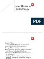 Evolution of Business Policy and Strategy
