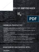 Properties of Dihydrogen