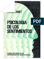 JANET, P., Psicologia de Los Sentimientos PDF