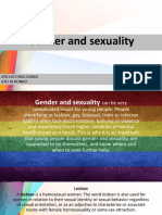 Gender and Sexuality: Jercules Macalinga Joel Redondo