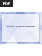 IT Elective I - Cascading Style Sheets