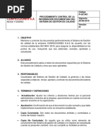 Listado Maestro de Documentos ISO 9001 | PDF | Sistema de manejo de ...