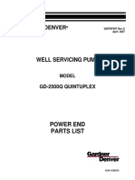 Gardner Denver GD2500Q Power End Parts List